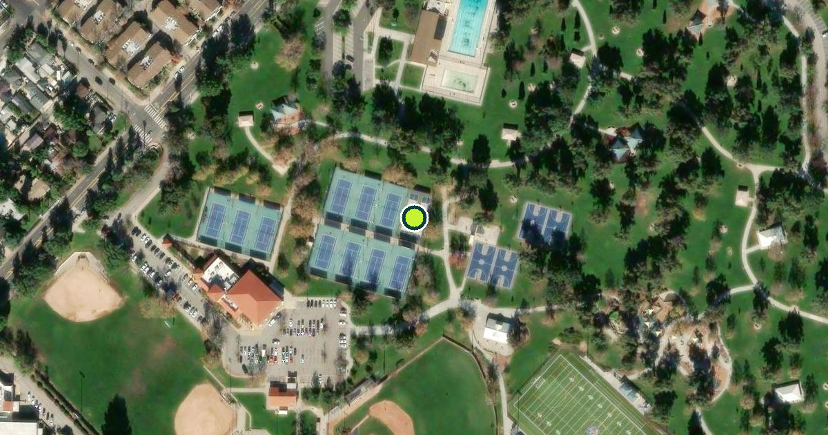 Satellite view of Los Angeles Pickleball Courts