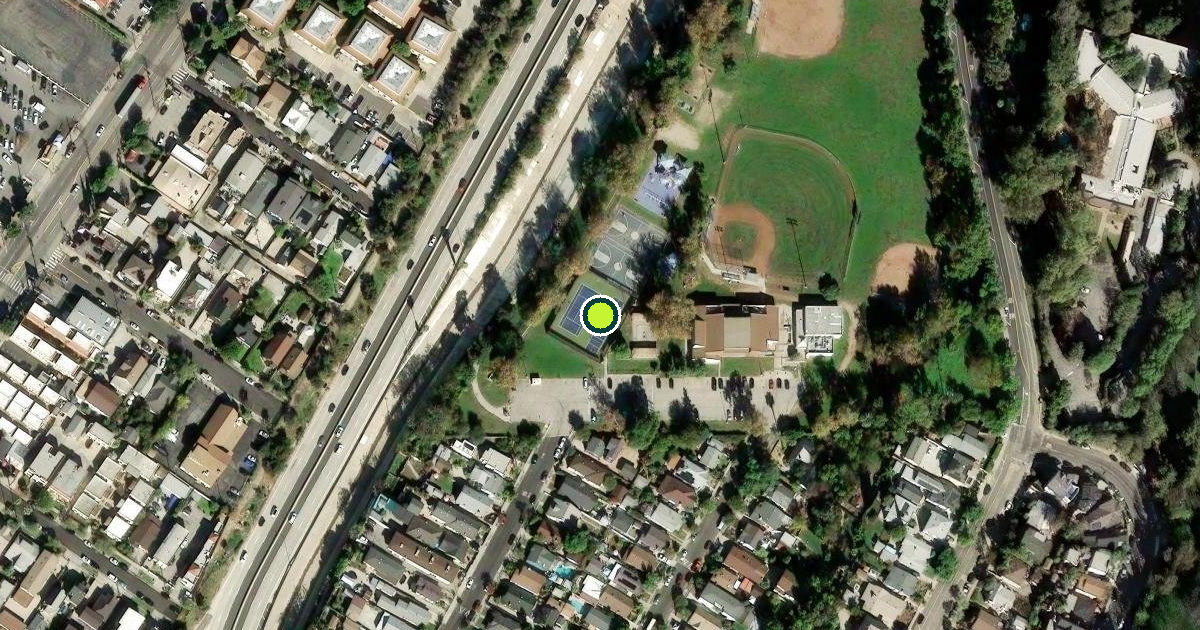 Satellite view of Los Angeles Pickleball Courts