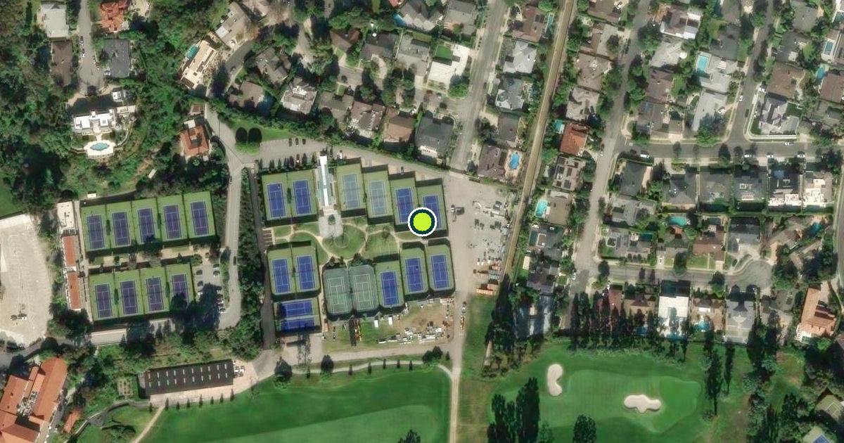 Satellite view of Los Angeles Pickleball Courts