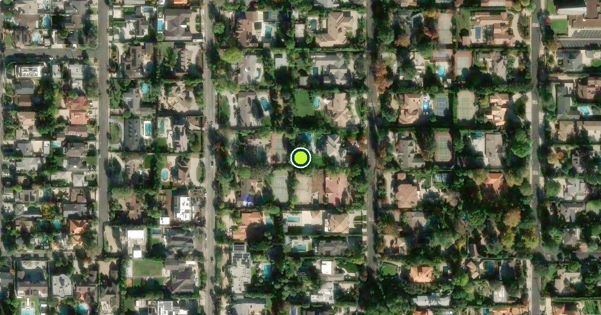 Satellite view of Los Angeles Pickleball Courts