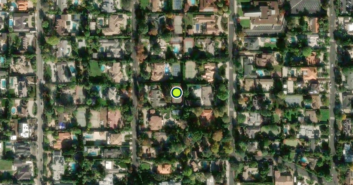 Satellite view of Los Angeles Pickleball Courts