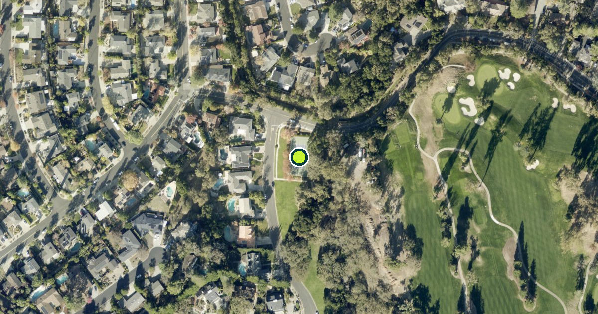 Satellite view of Los Gatos Pickleball Courts
