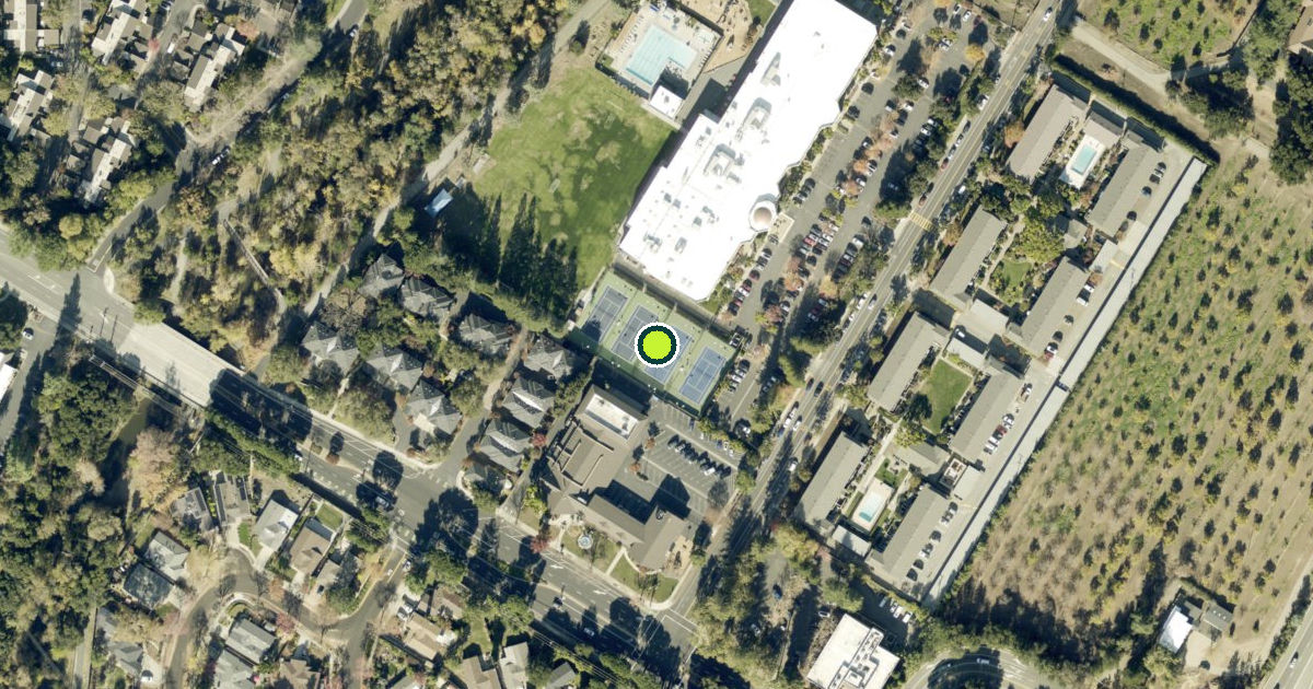 Satellite view of Los Gatos Pickleball Courts