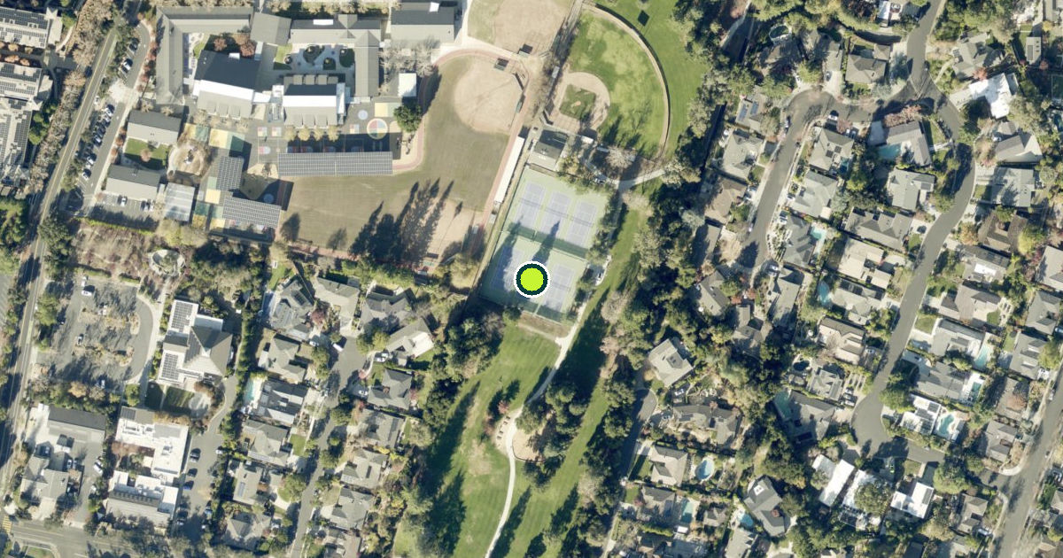Satellite view of Los Gatos Pickleball Courts