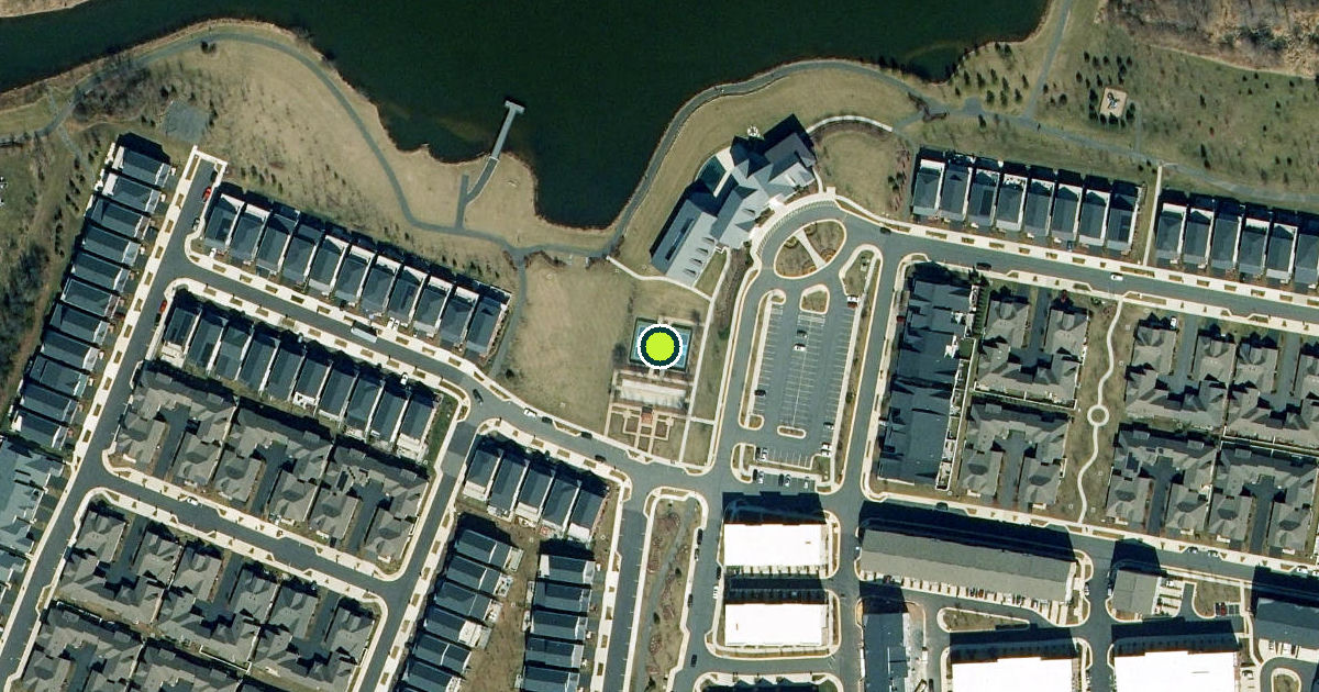 Satellite view of Loudoun County Pickleball Courts