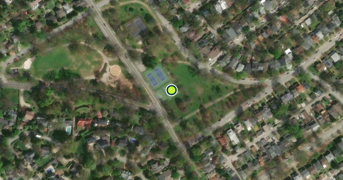 Satellite view of Louisville Pickleball Courts