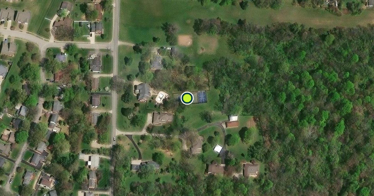 Satellite view of Louisville Pickleball Courts