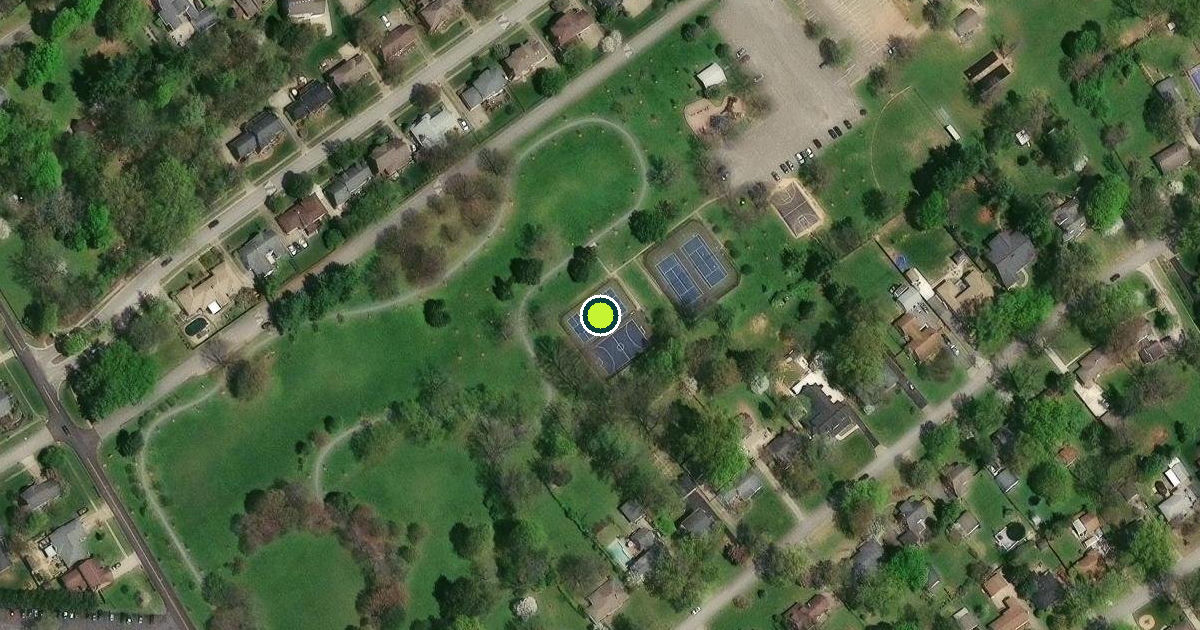 Satellite view of Louisville Pickleball Courts