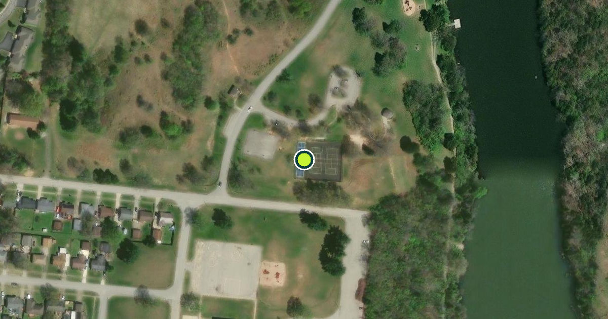 Satellite view of Louisville Pickleball Courts
