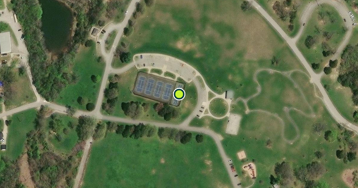 Satellite view of Louisville Pickleball Courts