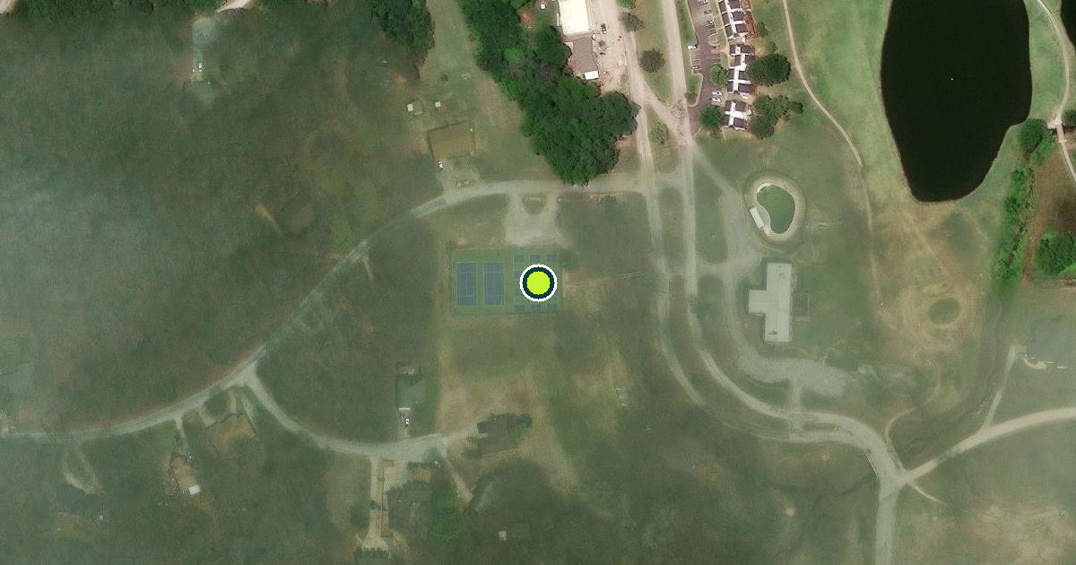 Satellite view of Love County Pickleball Courts