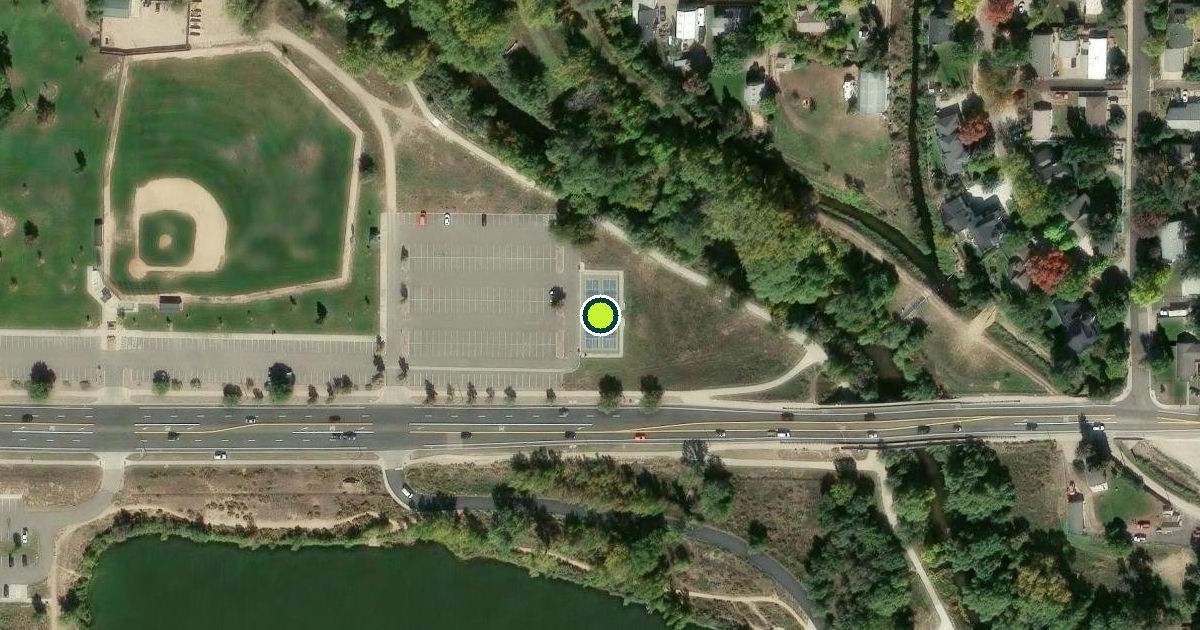 Satellite view of Loveland Pickleball Courts
