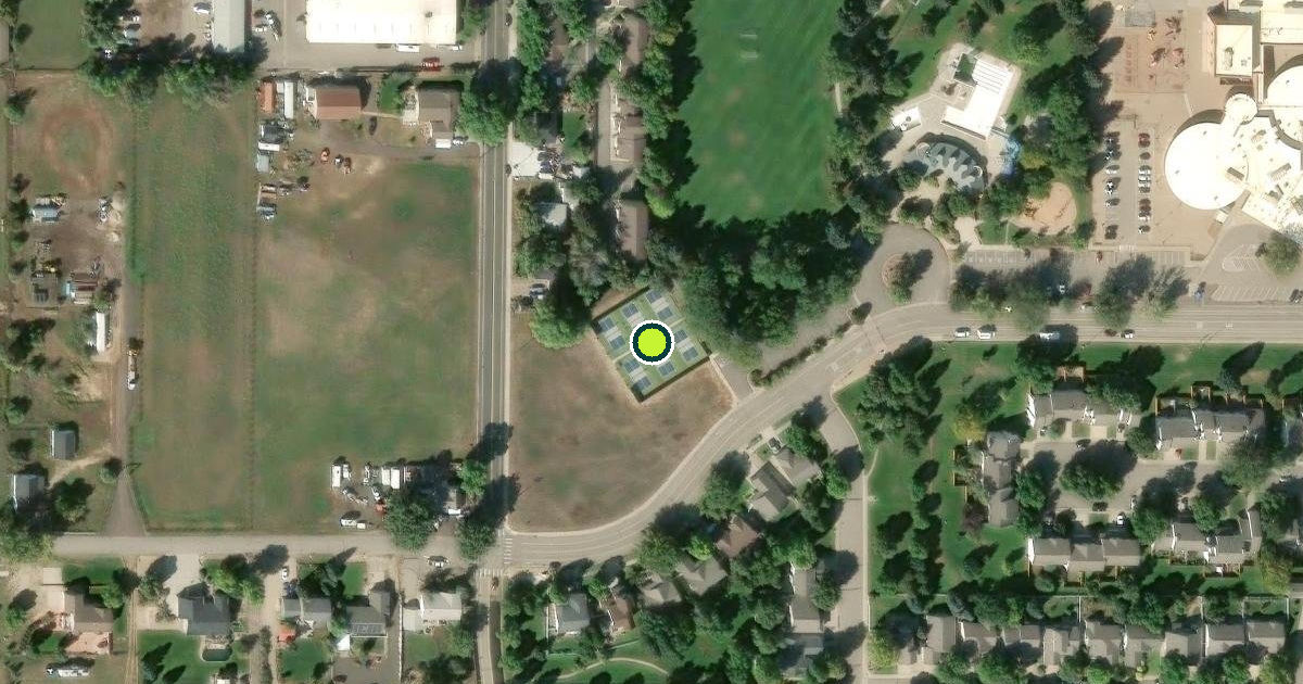 Satellite view of Loveland Pickleball Courts