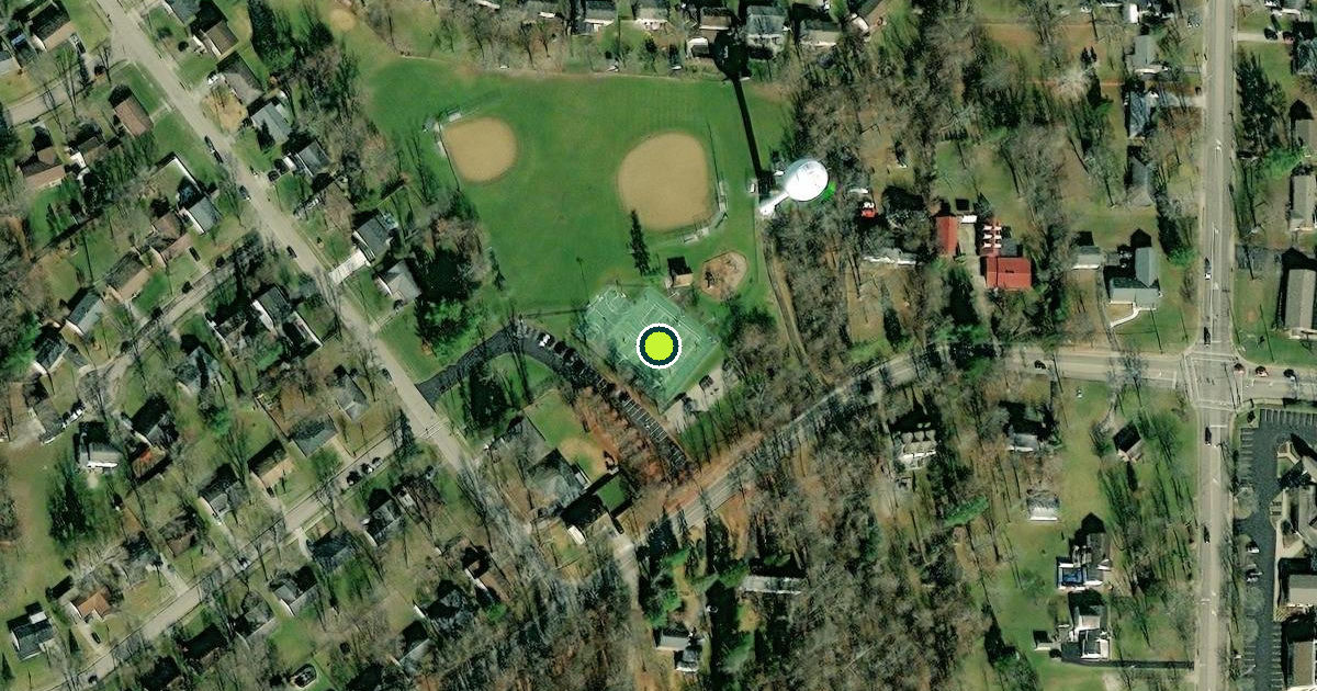 Satellite view of Loveland Pickleball Courts
