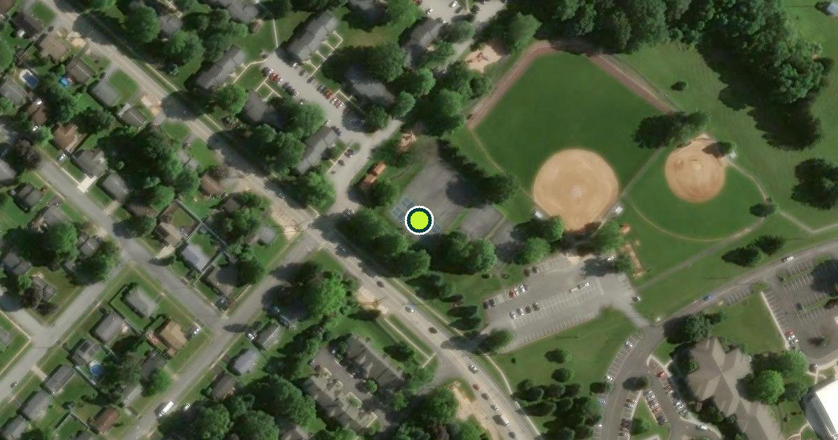 Satellite view of Lower Allen Township Pickleball Courts