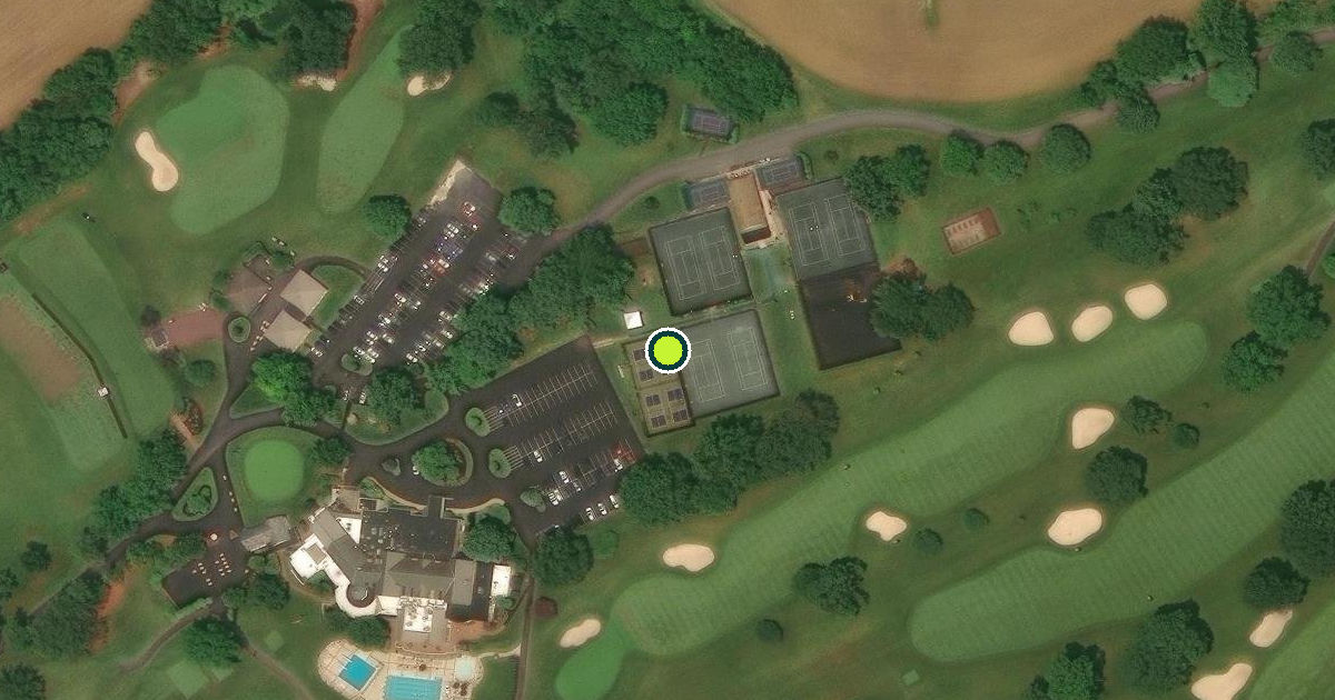 Satellite view of Lower Macungie Township Pickleball Courts