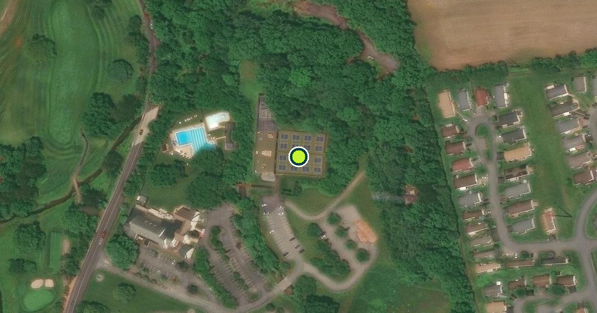 Satellite view of Lower Macungie Township Pickleball Courts
