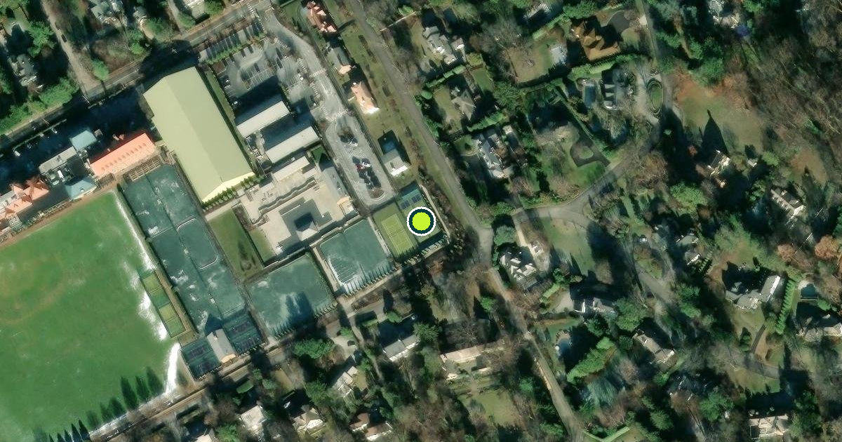 Satellite view of Lower Merion Township Pickleball Courts