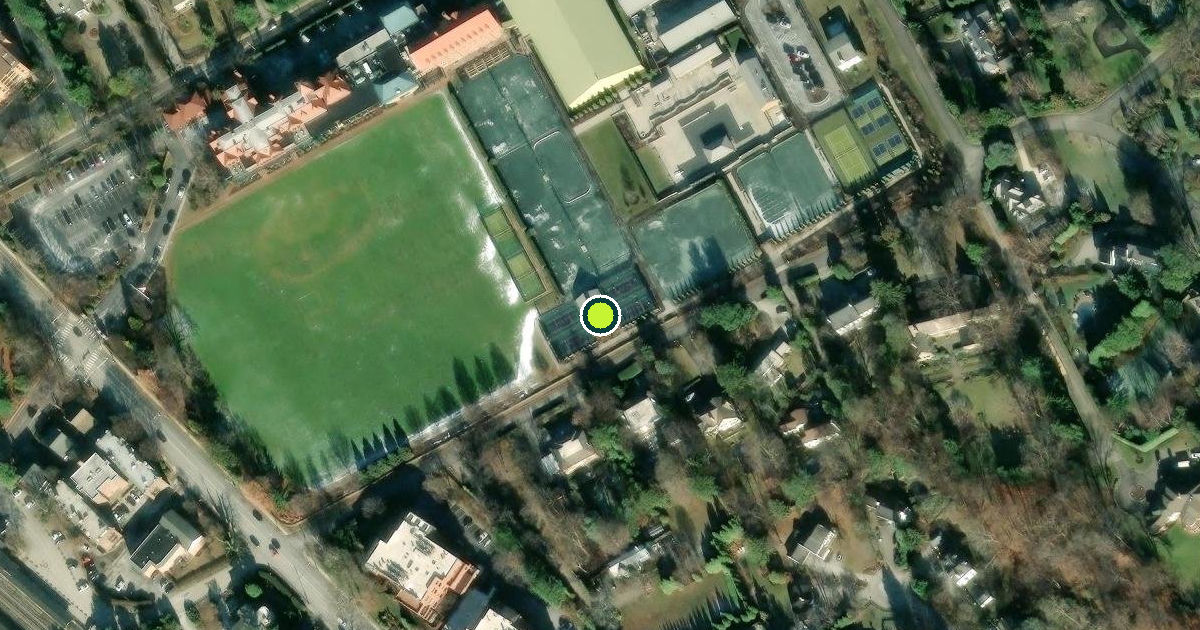 Satellite view of Lower Merion Township Pickleball Courts