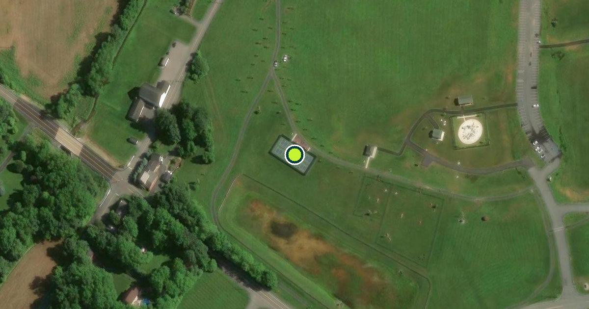 Satellite view of Lower Nazareth Township Pickleball Courts