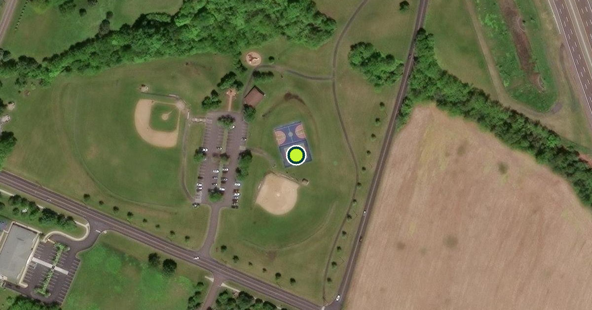 Satellite view of Lower Salford Township Pickleball Courts