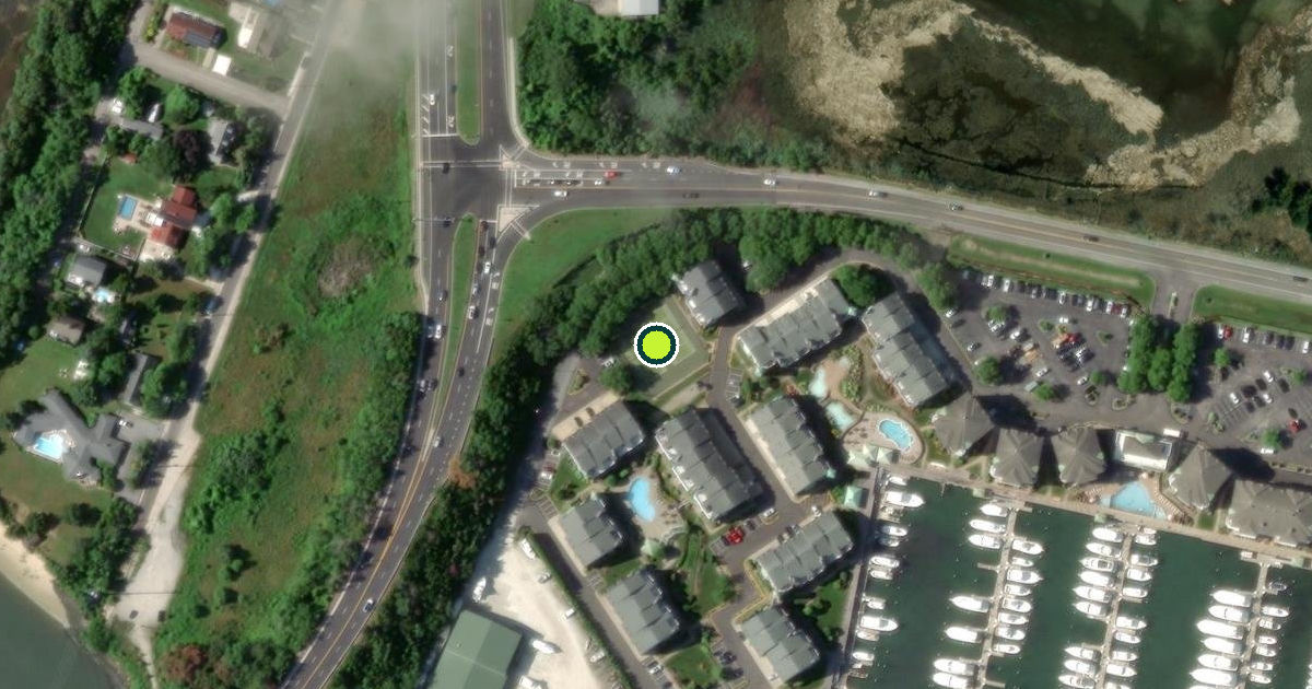 Satellite view of Lower Township Pickleball Courts