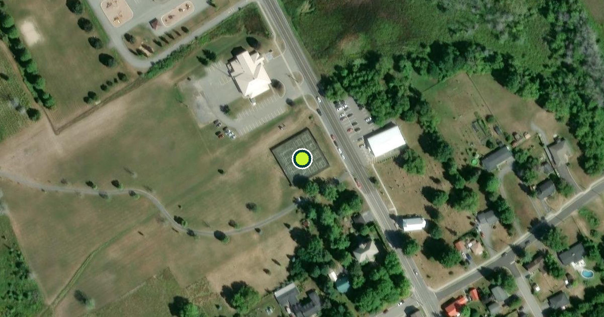Satellite view of Loyalist Pickleball Courts
