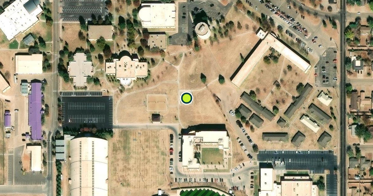 Satellite view of Lubbock Pickleball Courts