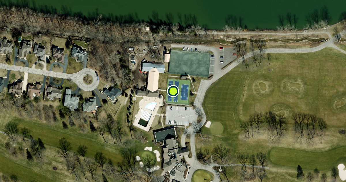 Satellite view of Lucas County Pickleball Courts