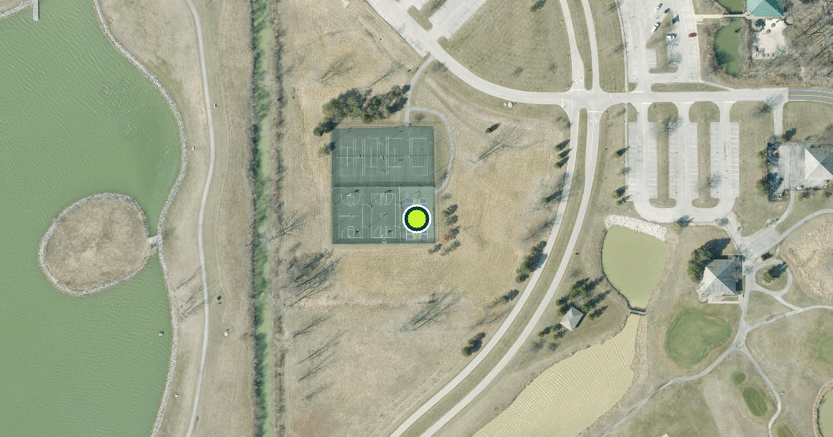 Satellite view of Lucas County Pickleball Courts