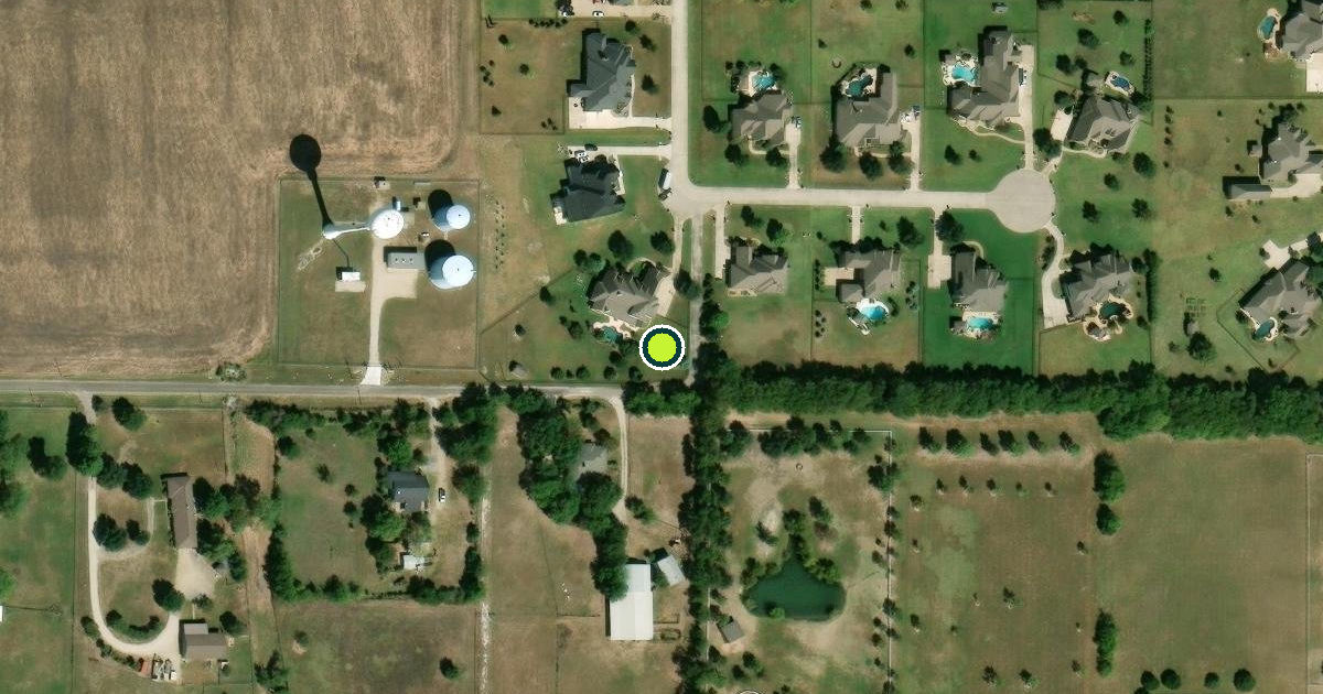 Satellite view of Lucas Pickleball Courts