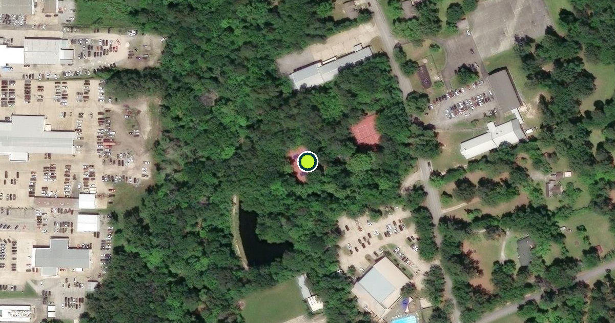 Satellite view of Lufkin Pickleball Courts