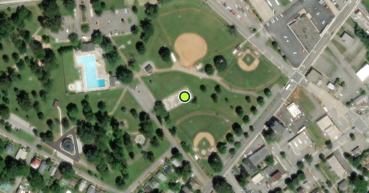 Satellite view of Lynchburg Pickleball Courts