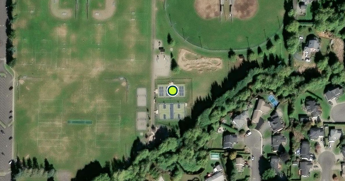 Satellite view of Lynden Pickleball Courts