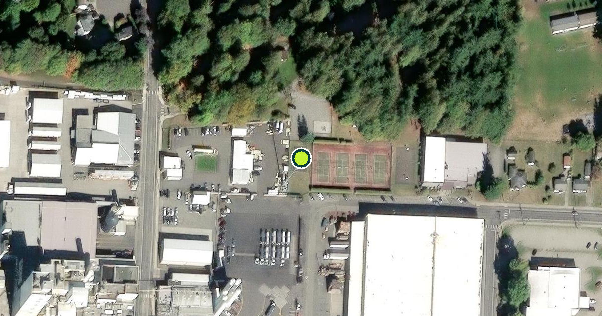 Satellite view of Lynden Pickleball Courts