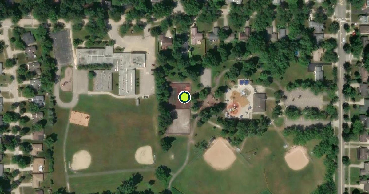 Satellite view of Lyndhurst Pickleball Courts