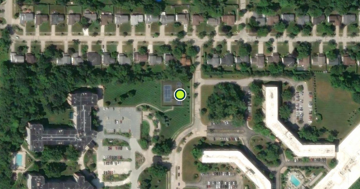 Satellite view of Lyndhurst Pickleball Courts