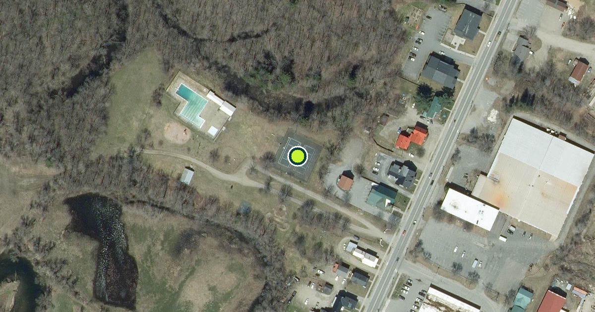 Satellite view of Lyndon Pickleball Courts