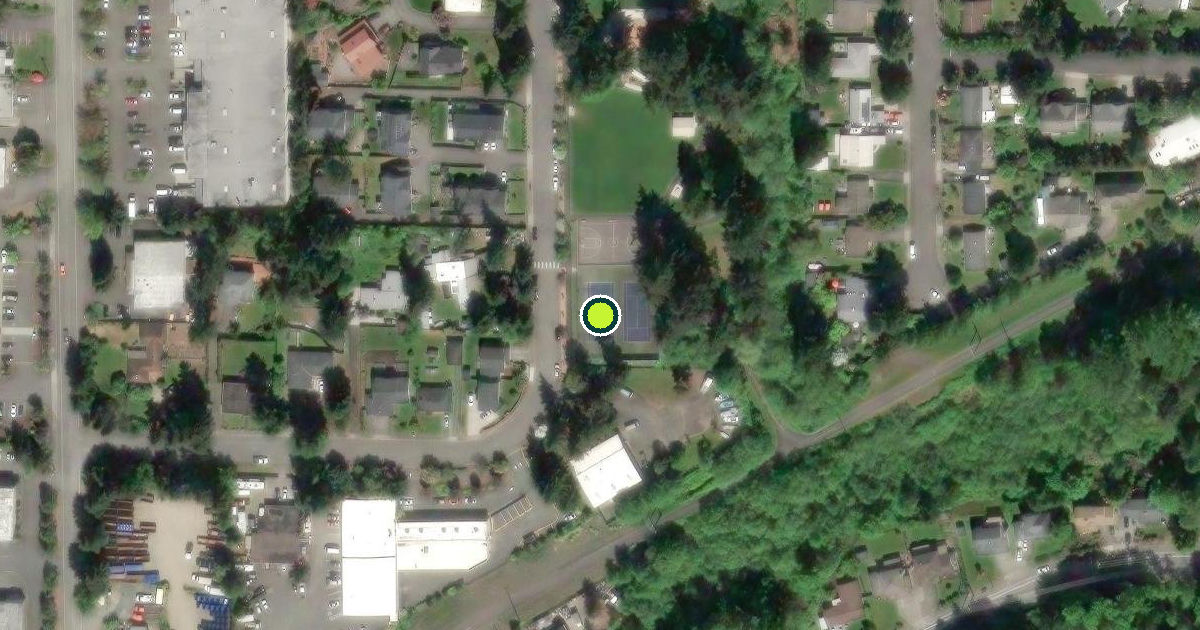 Satellite view of Lynnwood Pickleball Courts