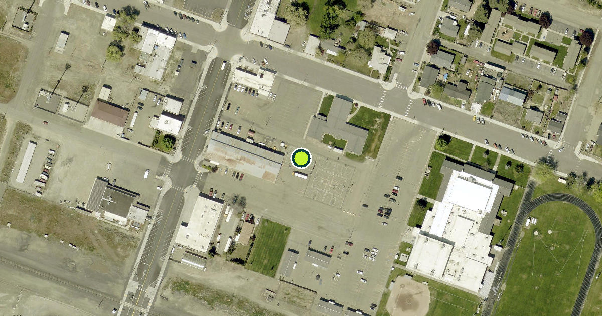 Satellite view of Mabton Pickleball Courts