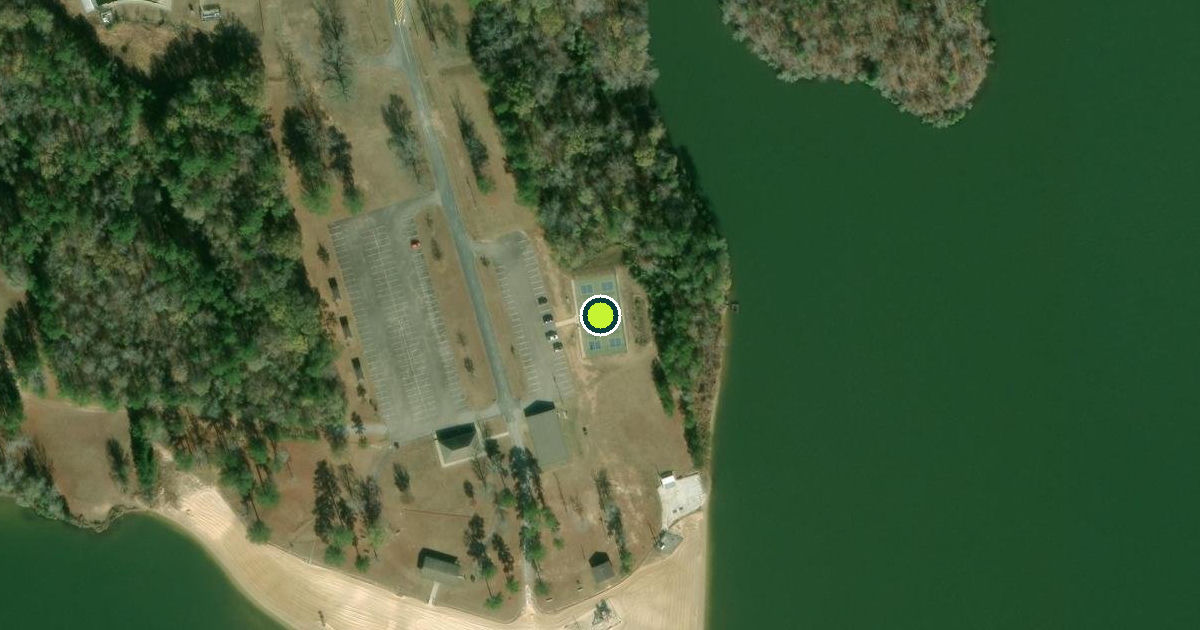 Satellite view of Macon Pickleball Courts
