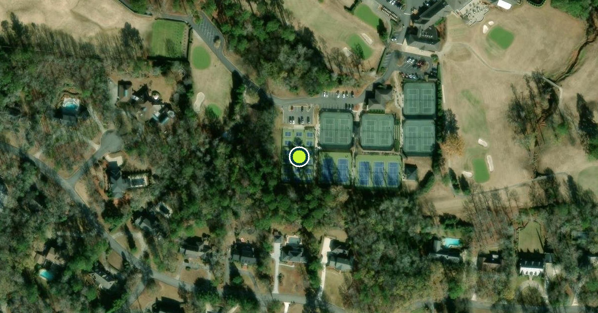 Satellite view of Macon Pickleball Courts