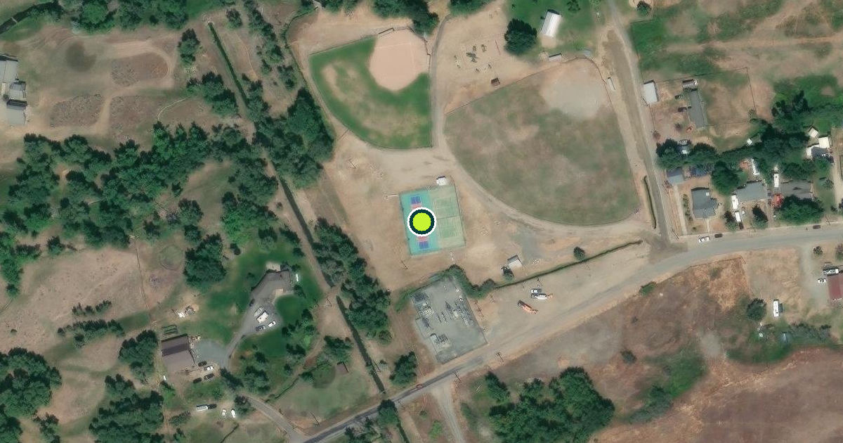 Satellite view of Madison County Pickleball Courts