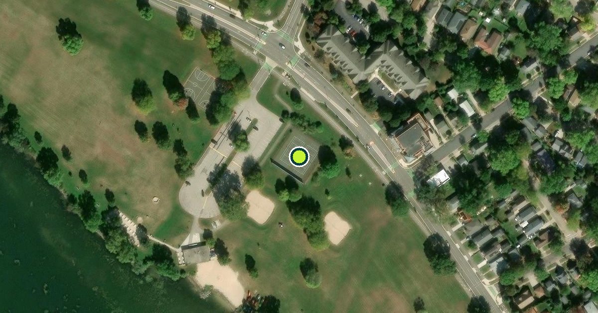 Satellite view of Madison Pickleball Courts