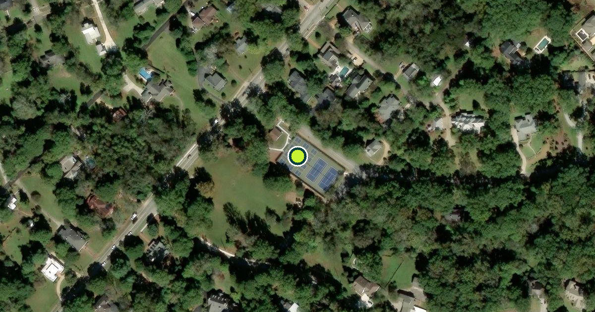 Satellite view of Madison Pickleball Courts