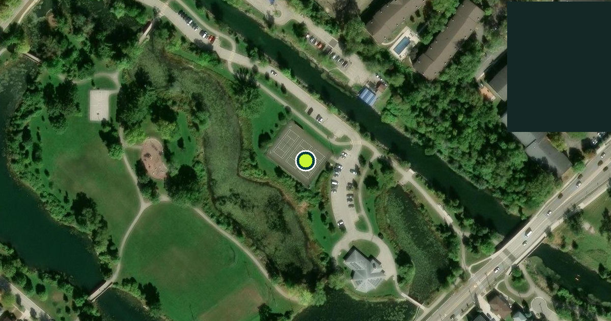Satellite view of Madison Pickleball Courts