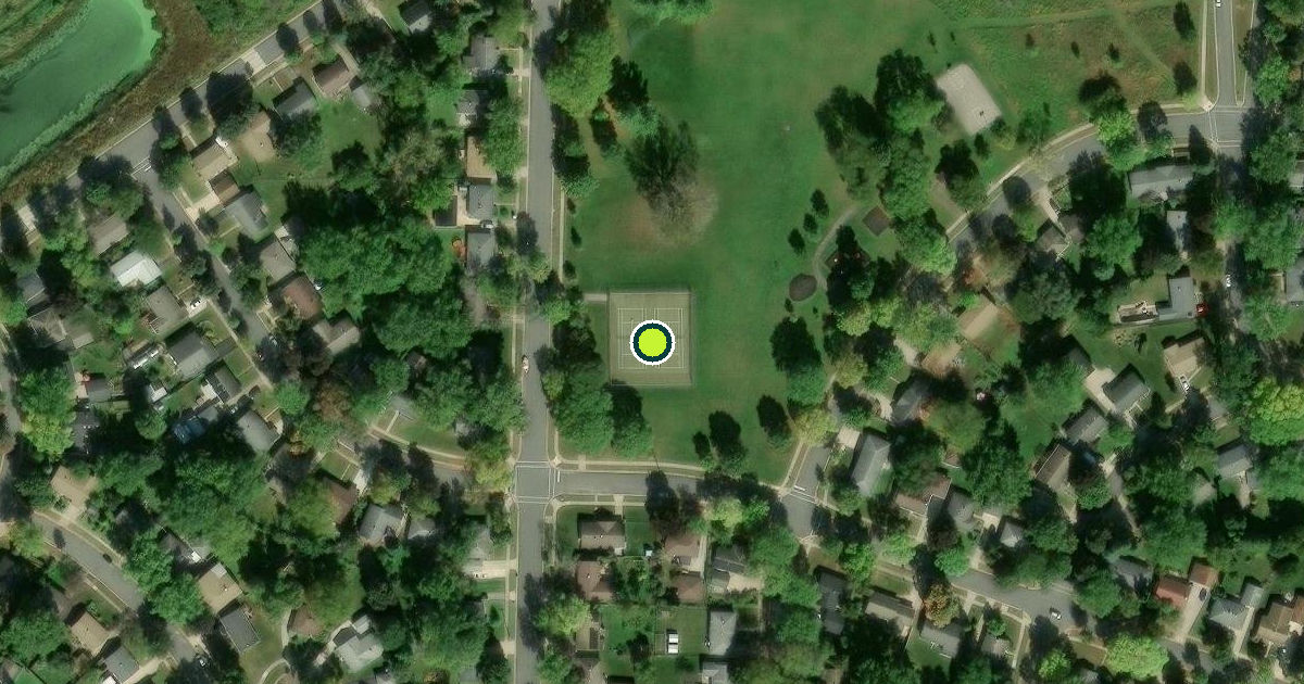 Satellite view of Madison Pickleball Courts