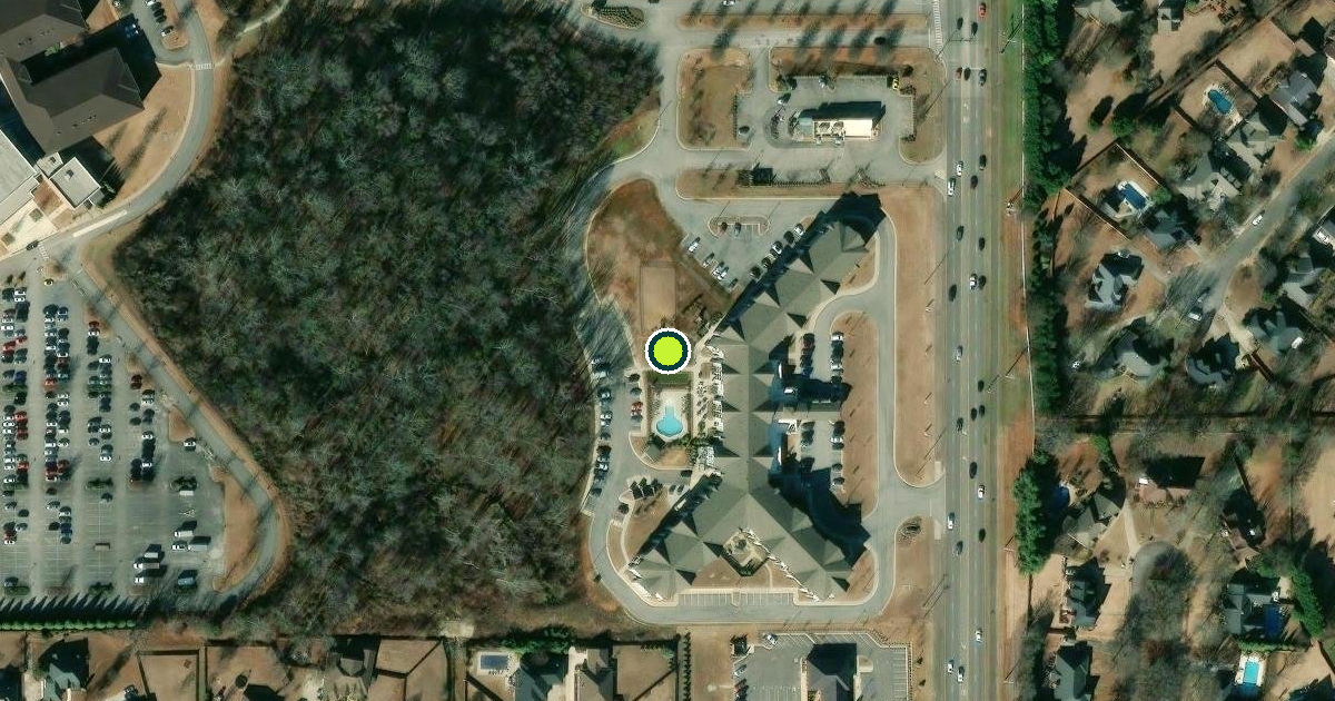 Satellite view of Madison Pickleball Courts