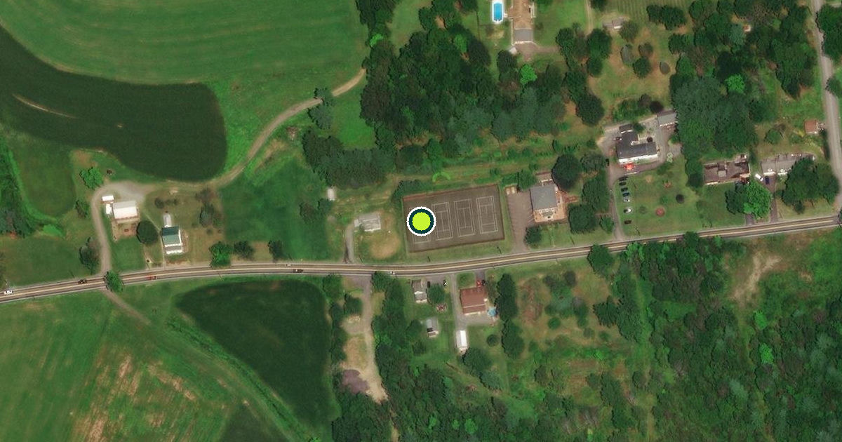 Satellite view of Mahoning Township Pickleball Courts