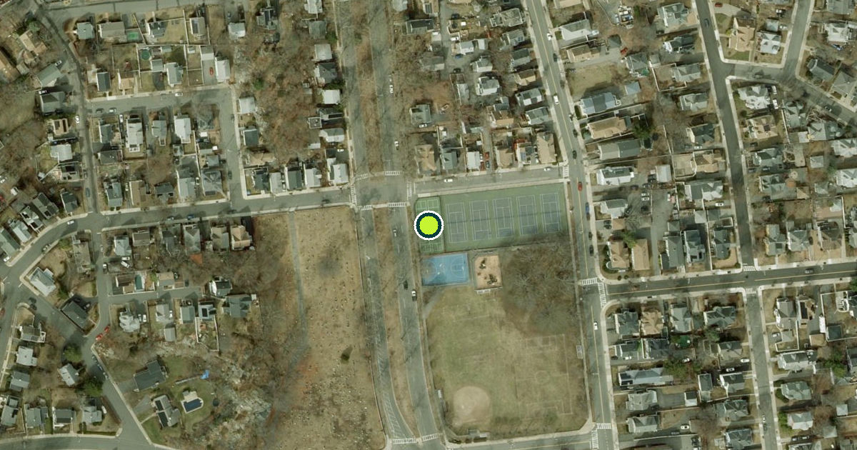 Satellite view of Malden Pickleball Courts